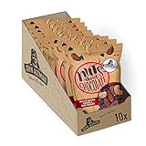 John Altman Nüsse - 10x 45 Gramm -Schoko Nuss Mix - Vegan - Nachhaltige Verpackung - 100% natürlich -Perfekt für unterwegs - Ohne künstliche Z