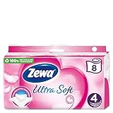 Zewa Ultra Soft Toilettenpapier 4-lagig (8 Rollen x je 150 Blatt)