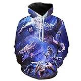 CAFINI Monster Hunter Lustiger Spieler Unisex 3D gedruckte Pullover Sweatshirt Spiel Kpop Streetwear Hip-Hop Pullover Mode Student Teenager Paar Pullover (XS-3XL)