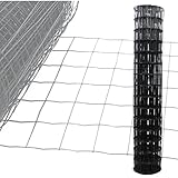 Gartenzaun Anthrazit - 10m Länge x 1,5 m Höhe + kostenloser Versand / Maschendraht Zaun Gitterzaun Maschung 10x7,5 cm Schweißgitter Wildzaun 10m x 1,5