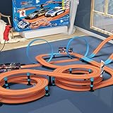 HGGOP 17.5m Track Racing, Analog Slot Car Race Track Set Track Electric Track Racing Fernbedienung Zwei-Personen Rennstrecke Rennwagen Walzen Untersetzer Großer Track Racing S