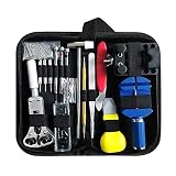 ASFD 147-teiliges Uhren-Reparatur-Werkzeug-Set, Uhrenglieder, Stift-Entferner, Gehäuseöffner, Federstegentferner, Horlogemaker, Gereedschap Reparaturwerkzeug-Set, mehrfarbig,