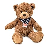 Teddy Hermann 91366 Teddy-Bär 38 cm, Kuscheltier, Plüschtier, mit Sternchen-H