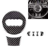 WHCWH Autoaufkleber Easy Car Carbon Fiber Lenkrad dekorative Aufkleber for Audi A4L / A5 / Q5