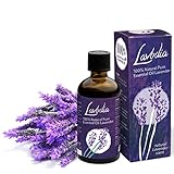100% Reines Lavendelöl von Lavodia - 100ml natürliches, ätherisches Lavendel Öl (Lavandula Angustifolia) aus Bulg