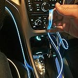Auto LED-Licht Innenraum, USB Beleuchtung Der Autoatmosphäre, LED Innenbeleuchtung Auto, Umgebungsbeleuchtungs Sets Für Auto, Garten, Dekor, Innen,Außen,Hochzeit, Party (Blau,1m)