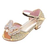 Zylione 721-5 Kinder MäDchen Bogen Perle Strass Tanzschuhe Prinzessin Einzelne Coole S