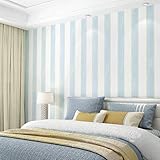 ADGEAAB Tapeten für Schlafzimmer Vlies Tapeten Schlafzimmer Hintergrund Wand Vertikale Streifen Rosa Blau Tapete (Color : Blue)