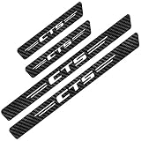 Wagen Kohlefaser TüRschweller Aufkleber Anti Kratz Schutzstreifen Ersatz, Tuning VerschleißTeile, FüR Cadillac ATS CTS Escalade XTS XT4 XT5 CT6 Black White Car Styling Kick Plates Schutz ZubehöR