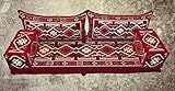5 Teilige Set Sark Kösesi Orientalische Sitzecke,Sitzkissen Set Rot 190cm Komplett gefü