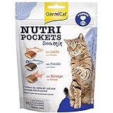 GimCat Nutri Pockets - Knuspriger Katzensnack mit cremiger Füllung und funktionalen Inhaltsstoffen - 1 B