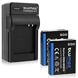 Blumax 2X Akku ersetzt Panasonic DMW-BCM13 / DMW-BCM13-E 1200mAh + Ladegerät für DMW-BCM13 / DMW-BCM13-E | passend zu Lumix DMC Reihe TZ40-TZ41-TZ55-TZ56-TZ58-TZ60-TZ61-TZ70-TZ71 | ZS30-ZS40 |TS5 |