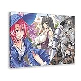 Populäres Anime-Poster Goblin Slayer Light Novel 8 Vintage Art Poster Leinwand Poster Wandkunst Dekor Druck Bild Gemälde für Wohnzimmer Schlafzimmer Dekoration 30 × 45