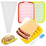 PUDSIRN Wurstform, antihaftbeschichtet, Lebensmittelqualität, Hot Dog-Form für Eiswürfel, Eier, Wurst und Baby's Ergänzung