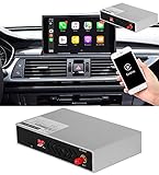 Retrofit Kit Decoder mit drahtlosem Apple CarPlay Android Auto Interface für Audi A6 2011-2018 MMI 3G Support Mirror Link AirPlay CarPlay-Funktion,2011~2015