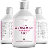 SimplyGood Total Woman Vital Mikronährstoffkonzentrat mit Multivitamine Mineralstoffe Spurenelementen und Pflanzenstoffen -147 Inhaltsstoffe für Energie Gewichtskontrolle PMS-Linderung Stress und M