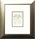 artissimo, Kunstdruck gerahmt, 35x39cm, AG3799, Pablo Picasso: Porträt Francoise Gilot, Bild, Wandbild, Poster, Wanddek