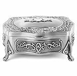 Mullingar Pewter Jewelry Box With Claddagh Desig