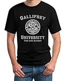 Gallifrey University Schwarz XL T-Shirt - Doctor Time Academy W