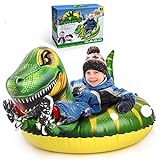 wetpuxi Schlitten Kinder, Dinosaurier Spielzeug ab 5-15 Jahre Aufblasbare Schlitten Kinder Spielzeug Jungen Mädchen 5-15 Jahre Snow Tubu Geschenk für Jungen Weihnachts Geschenke fü
