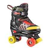 Hikole Rollschuhe für Kinder Roller Skates für Anfänger größenverstellbare (Größe 31-38) ABEC 7, Bequem und atmungsaktiv Quad Skates für Mädchen, Jungen, Jug