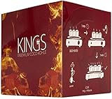 4kg Kings Shisha Kohle: 26er Kings Premium Shisha Kohle Naturkohle Hochwertige Kokoskohle Briketts für Wasserpfeife & Grill - Shisha Würfel Kohlen & Grillk