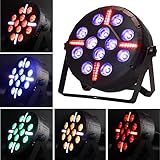 HOLDLAMP Par Licht Bühnenlicht 12 LED Discolicht DMX512 Partylichter Bunt Lichteffekte für Garten Party Balkon Decke Bars DJ Konzerte Halloween W