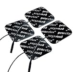 Prorelax 49207 Blackline Elektroden-Pads Ersatzpads für Tens + EMS Geräte, zur elektrischen Musk
