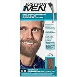 Just for Men Schnurrbart und Bart Hellbraun Farbstoff, eliminiert Grau für ein dickeres und volleres Aussehen – M25