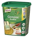 Knorr Bio Gemüse Bouillon Gemüsebrühe (aus rein pflanzlichen, hochwertigen Bio-Rohstoffen) 1er Pack (1 x 1 kg)