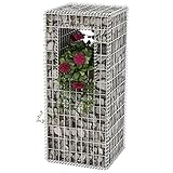 MUSEVANE Gabionenkorb Pfosten/Pflanzkasten Stahl 50×50×120