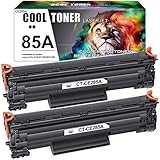 Cool Toner Kompatibel Tonerkartusche als Ersatz für HP 85A CE285A für Laserjet Pro P1102W P1102 M1132MFP M1217NFW M1212NF M1132 P1100 M1136 M1210 M1212 (Schwarz, 2er-Pack)