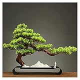 zxb-shop Künstlicher Baum 14 cm künstliche Bonsai-Kiefer, Faux-Topfpflanzen, gefälschter Baum für Büro Wohnzimmereingang Dekoration Bonsai-Handwerk Geschenk Simulation B