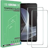 AOKUMA für Sony Xperia 10 III Panzerglas, 【2 Stücke】Glas kompatibel mit Sony Xperia 10 III Schutzfolie, Premium Glasfolie mit 9H Härte, Anti Kratzer, Splitterfest,Anti-Öl,Anti-B