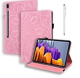 Samsung Tab A 2019 Hülle mit Klappständer Schutzhülle PU Leder Tablet Case Cover für Samsung Galaxy Tab A 8.0 Zoll 2019 R