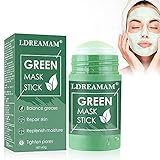 Green Mask Stick,Grüntee Purifying Clay Stick Maske,Grüntee-Maske,Green Tea Cleansing Mask,Tiefenreinigung der Poren,Mitesser entfernen,Poren verkleinern und H