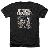 Where The Wild Things Are - Wo die Wilden Kerle wohnen - das Wilde Rumpus-Heide-T-Shirt der Männer, X-Large, Black