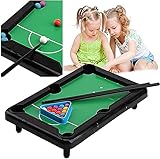 Mini-Tisch-Pool-Set von 2 – Billard-Spielzeuge für Kinder und Erwachsene, kleiner, tragbarer Snookertisch, Familienspiel-Set, tragbar und lustig für die ganze F