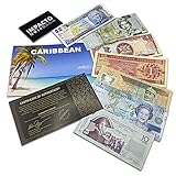 IMPACTO COLECCIONABLES 7 Geldscheine aus der Karibik - Banknoten Weltwährungs Sammlung - Altes Geld mit Echtheitszertifikat - Geld Scheine für Sammler & wissbegierige Kinder - Geldschein Kollek