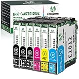 Economink 18XL Tintenpatrone Kompatibel als Ersatz für Epson 18 XL Multipack für Expression Home XP-412 XP-215 XP-312 XP-315 XP-422 XP-102 XP-202 XP-205 XP-225 XP-30 Drucker (6er-Park)