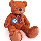 Izzy XXL Teddybär 150cm in Braun, Großer Teddy Riesenteddy Kuscheltier - Tüv Süd geprü