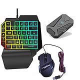 DZSF PUBG Battledock Converter 3C-Bluetooth-Gaming Mix Adapter-Dock Für Android IOS Handy Für PC-Remote-Konsole Mit Tastatur-M