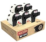 Matsuro Original | Kompatibel Rollen Runde Etiketten Ersatz für BROTHER P-TOUCH DK-11218 DK11218 (24 mm x 24 mm | 1000 Etiketten pro Rolle | 5-er PACK)