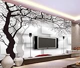 Fototapete 3D Effekt Schwarze Zweige Im Modernen Stil Tapeten Vliestapete Wohnzimmer Wandbilder Wanddek
