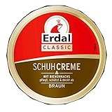 75ml Dose Erdal Classic Schuhcreme Dose mit Bienenwachs braun mit pflegenden Ölen, pflegt, schützt und frischt die Farbe auf, 1er Pack (1x 75ml) (Braun)