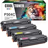 Cool Toner Kompatibel Tonerkartusche als Ersatz für Samsung CLT-P504C CLT-504S CLT-K504S CLT-C504S CLT-M504S CLT-Y504S Xpress SL-C1860FW C1810W 4195FN 415NW (Schwarz Cyan Gelb Magenta, 4er-Pack)