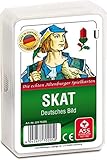 Ass Spielkarten Skat Joker deutsches Bild Blatt Kornblume 5er Pack