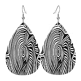 Inner Geometryeries Zusammensetzung menschliches Gesicht Kunstleder Ohrringe Set Tropfenohrringe für Frauen Stern Ohrringe Blatt Ohrring