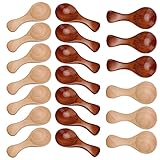 Yibuy Mini-Küchenlöffel aus Holz, 20 Stück