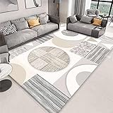 Rechteckiger Schlafzimmer-Nachttisch-Teppich moderner minimalistischer Wohnzimmer-Sofa Couchtisch Teppich Flur Veranda Heimteppich-120x160